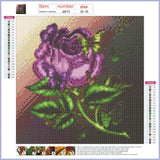 Full Diamond Painting kit - Purple Rose