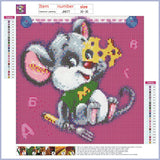 Full Diamond Painting kit - Cute mouse