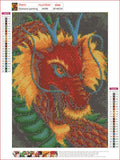 Full Diamond Painting kit - Colorful dragon