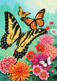 Full Diamond Painting kit - Butterflies and flowers