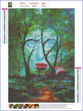 Full Diamond Painting kit - Green forest