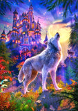 Full Diamond Painting kit - Wolf howling