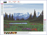 Full Diamond Painting kit - Snow mountain scenery