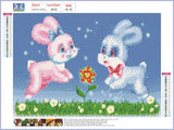 Full Diamond Painting kit - Cute rabbits