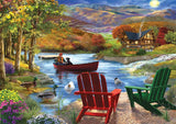 Full Diamond Painting kit - Leisurely life outside the mountains