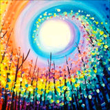 Full Diamond Painting kit - Abstract color moon
