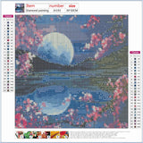 Full Diamond Painting kit - Beautiful moon view