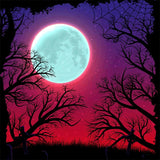 Full Diamond Painting kit - Old tree under the moon scene