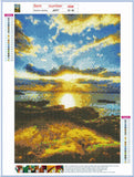 Full Diamond Painting kit - Seaside sunrise view