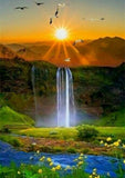 Full Diamond Painting kit - Beautiful waterfall view