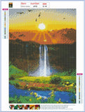 Full Diamond Painting kit - Beautiful waterfall view