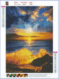 Full Diamond Painting kit - Seaside sunrise view