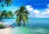 Full Diamond Painting kit - Sea and coconut trees in summer