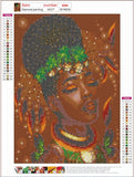 Full Diamond Painting kit - African beautiful woman