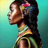 Full Diamond Painting kit - African beautiful woman