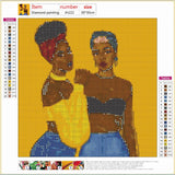 Full Diamond Painting kit - African beautiful women