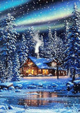 Full Diamond Painting kit - Winter snow scene