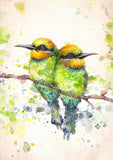 Full Diamond Painting kit - Watercolor hummingbird