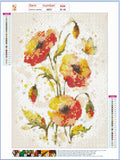 Full Diamond Painting kit - Watercolor flower