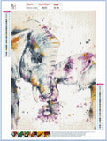 Full Diamond Painting kit - Watercolor elephants