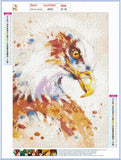 Full Diamond Painting kit - Watercolor eagle