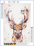 Full Diamond Painting kit - Deer and bird