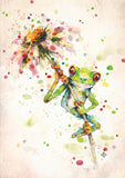 Full Diamond Painting kit - Watercolor frog