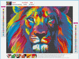 Full Diamond Painting kit - Color lion