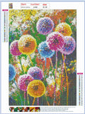 Full Diamond Painting kit - Colorful Dandelion