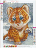 Full Diamond Painting kit - Cute little tiger