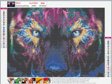 Full Diamond Painting kit - Ferocious tiger