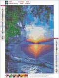 Full Diamond Painting kit - Sunset by the sea