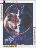 Full Diamond Painting kit - Cool two wolves