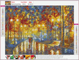 Full Diamond Painting kit - Pedestrians on colorful streets