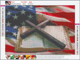 Full Diamond Painting kit - American cross