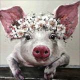 Full Diamond Painting kit - Pig