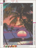 Full Diamond Painting kit - Beautiful coconut tree