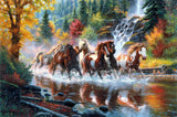Full Diamond Painting kit - Horse herd