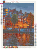 Full Diamond Painting kit - Beautiful street scene