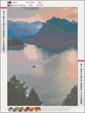 Full Diamond Painting kit - Beautiful lake and mountains