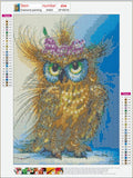 Full Diamond Painting kit - Cute owl