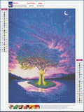 Full Diamond Painting kit - Colorful tree