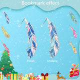 6 Pcs DIY Feather Diamond Painting Bookmark