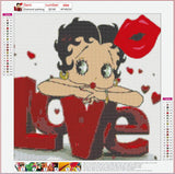 Full Diamond Painting kit - Love beautiful girl