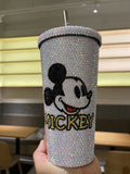 DIY Large capacity straw cup  (with glue tools)- Mickey Minnie