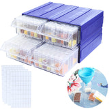 Drills Storage box With funnel and stickers