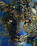 Full Diamond Painting kit - Ferocious leopard