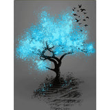 Full Diamond Painting kit - The reflection of the bright blue tree