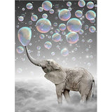 Full Diamond Painting kit - Elephant blowing bubbles