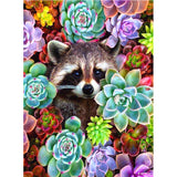 Full Diamond Painting kit - Raccoon